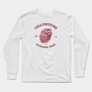 Yellowstone National Park, Tough Old Bison Long Sleeve T-Shirt